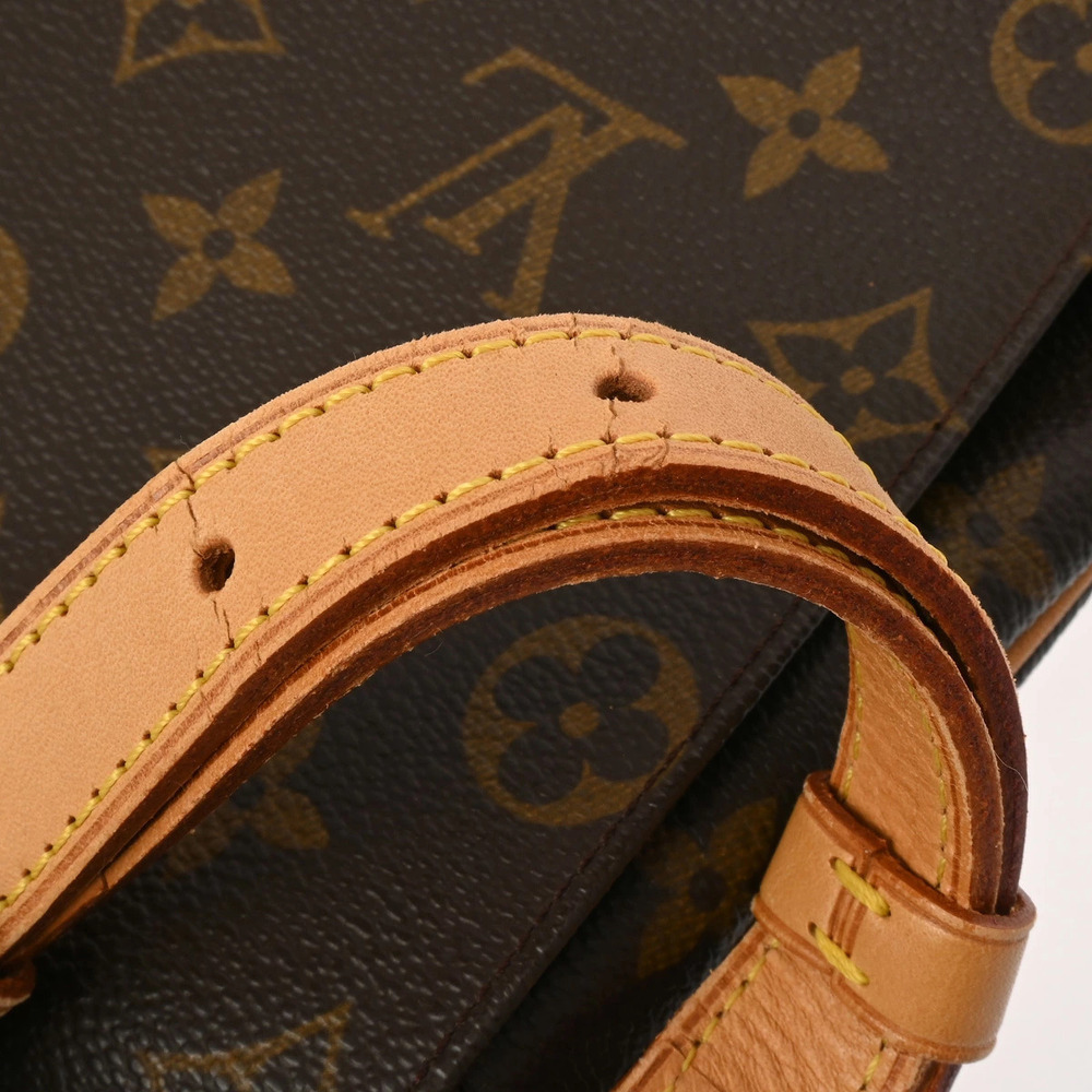 Louis Vuitton Short Salsa Musette Brown Monogram Canvas Bag Shoulder - Picture 4 of 9